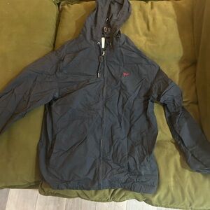 H&M Men's Navy Hooded Raincoat